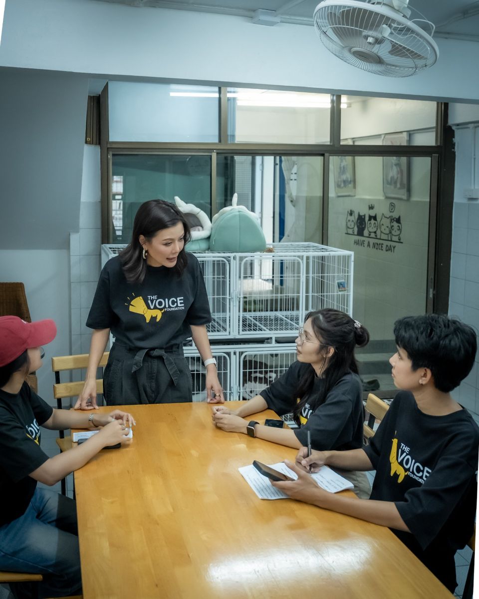 Kae meeting with The Voice Foundation team